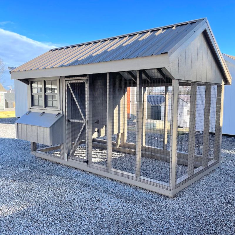 A 6x12 chicken coop for sale in Ontario. 